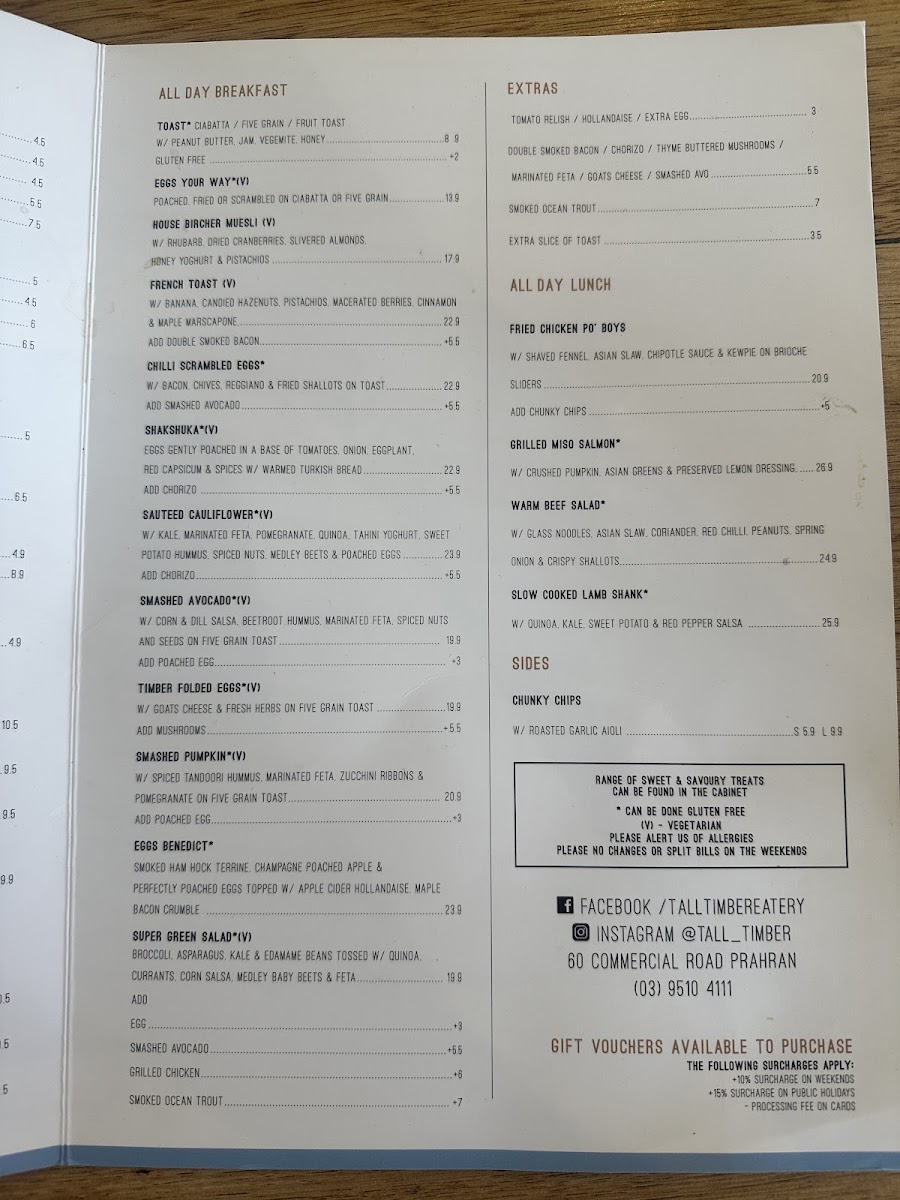 Menu Tall Timber Cafe-10