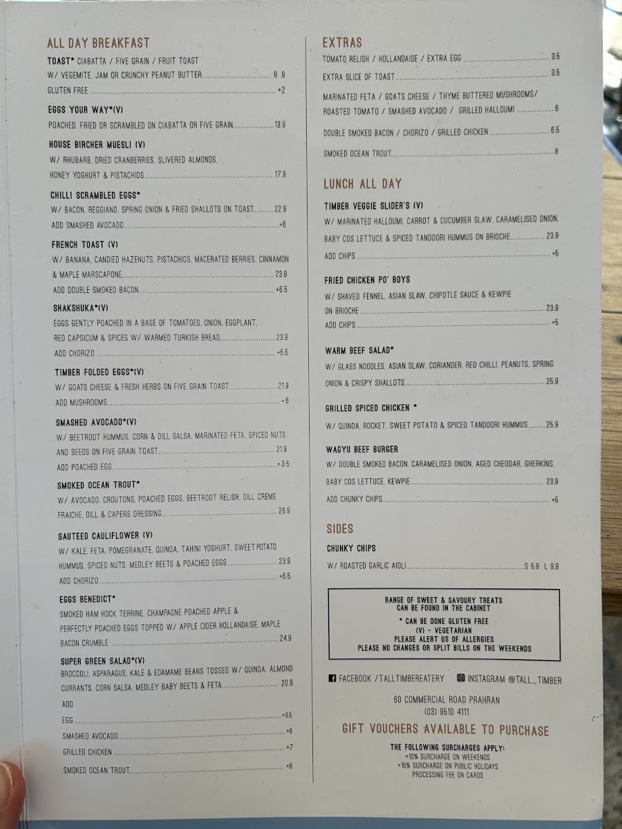 Menu Tall Timber Cafe-7