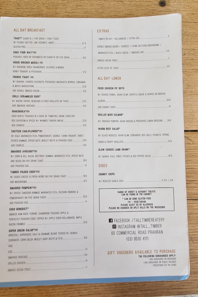 Menu Tall Timber Cafe-8